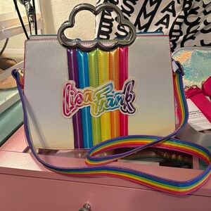 Lisa Frank Multicolor Cloud Shoulder Bag